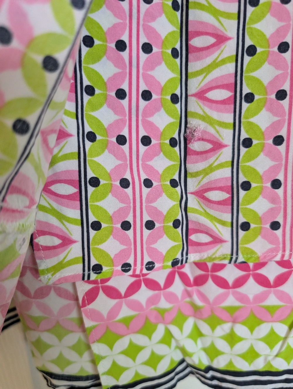 Crown & Ivy Pink and Lime Patterned Sleeveless Tank - Picture 4 of 4